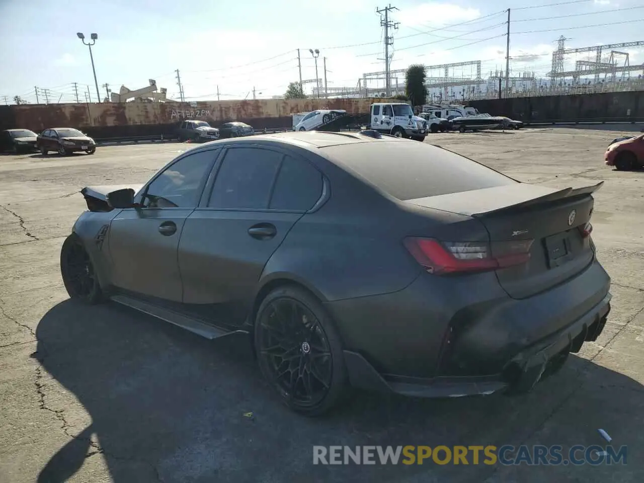 2 Photograph of a damaged car WBS43AY03RFT04493 BMW M3 2024