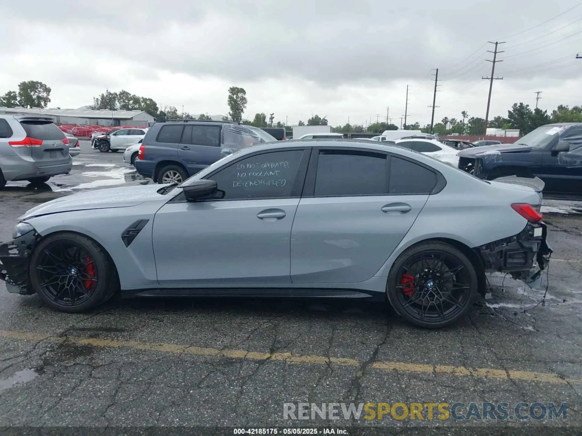 14 Photograph of a damaged car WBS43AY03RFT56948 BMW M3 2024