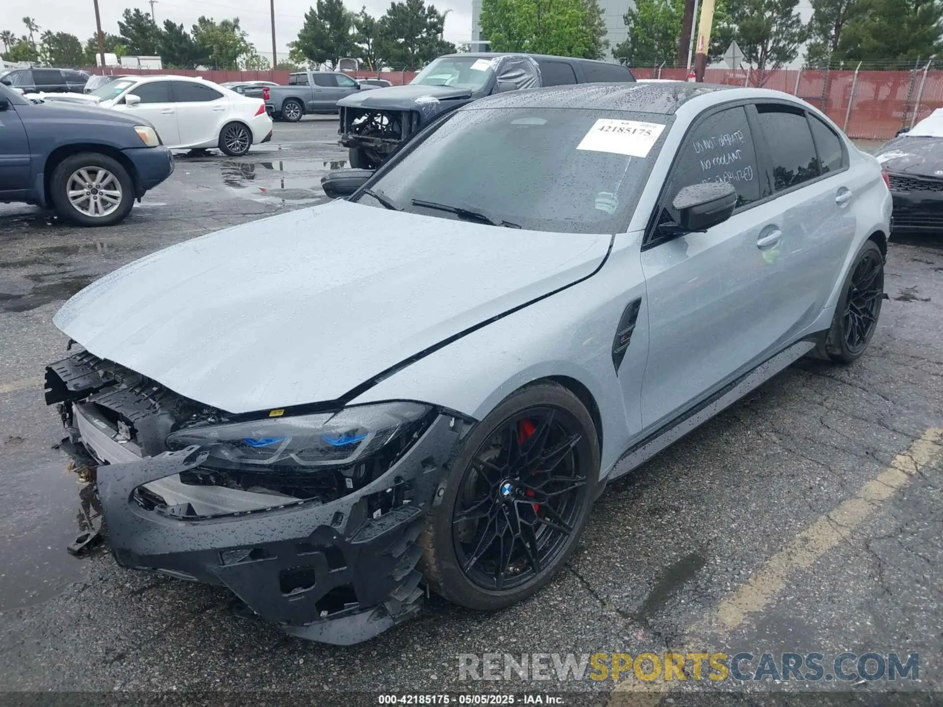 2 Photograph of a damaged car WBS43AY03RFT56948 BMW M3 2024
