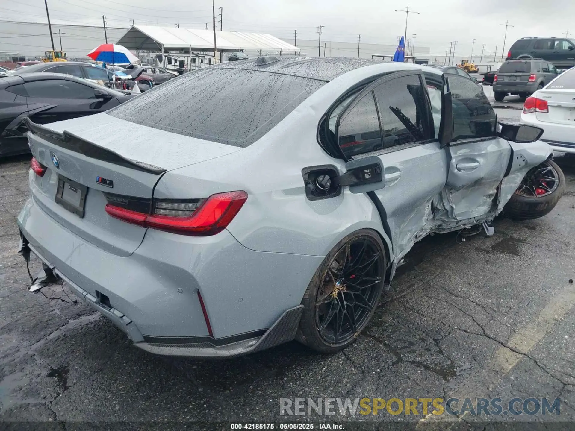 4 Photograph of a damaged car WBS43AY03RFT56948 BMW M3 2024