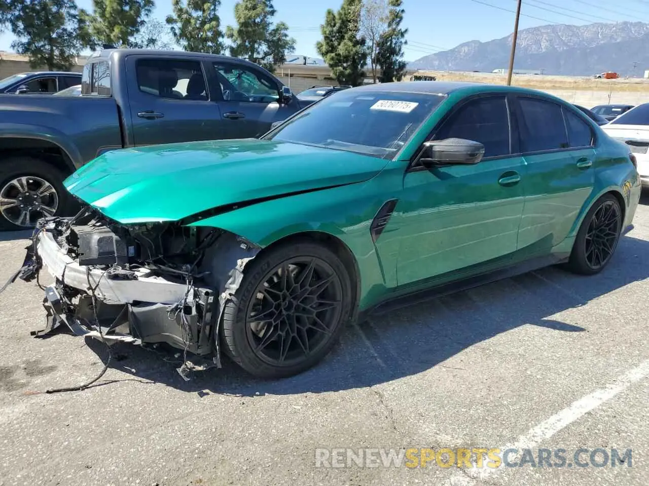 1 Photograph of a damaged car WBS43AY04RFR61948 BMW M3 2024