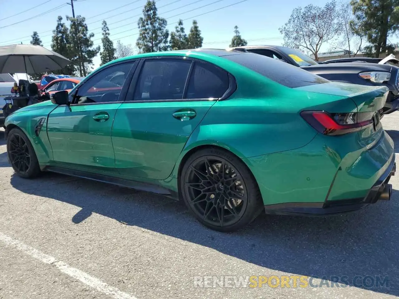 2 Photograph of a damaged car WBS43AY04RFR61948 BMW M3 2024