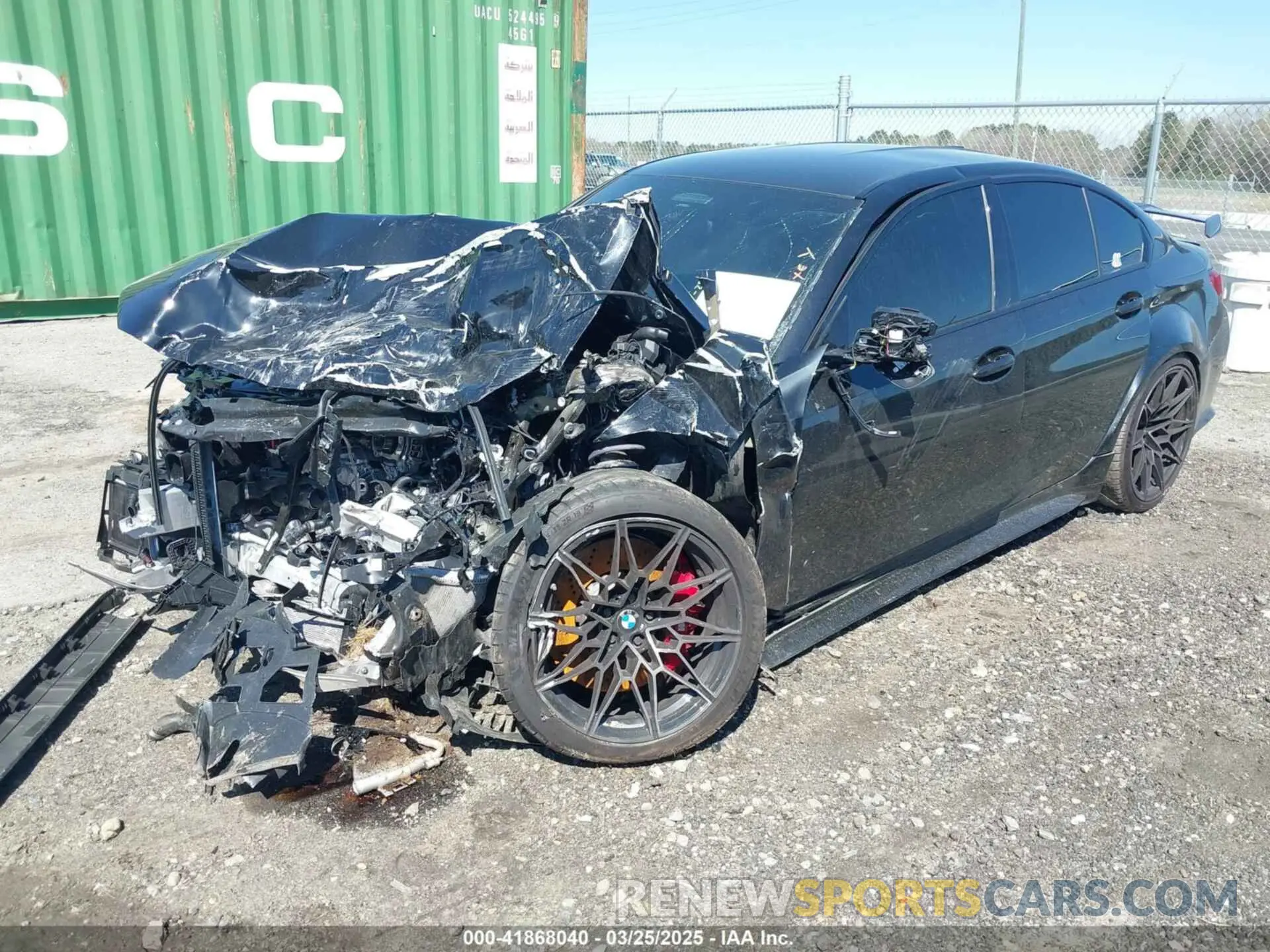 2 Photograph of a damaged car WBS43AY04RFT17592 BMW M3 2024