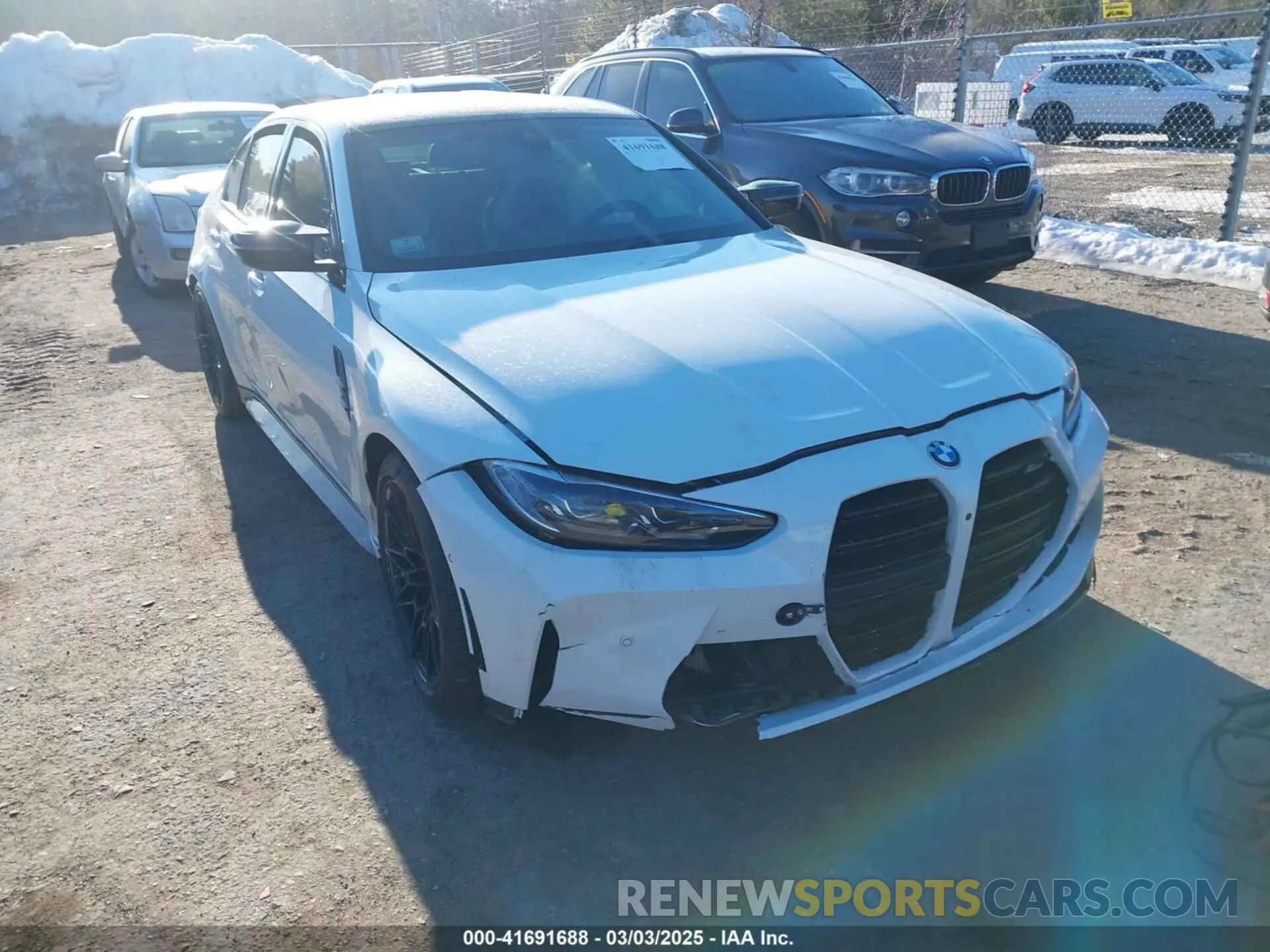 1 Photograph of a damaged car WBS43AY04RFT49362 BMW M3 2024