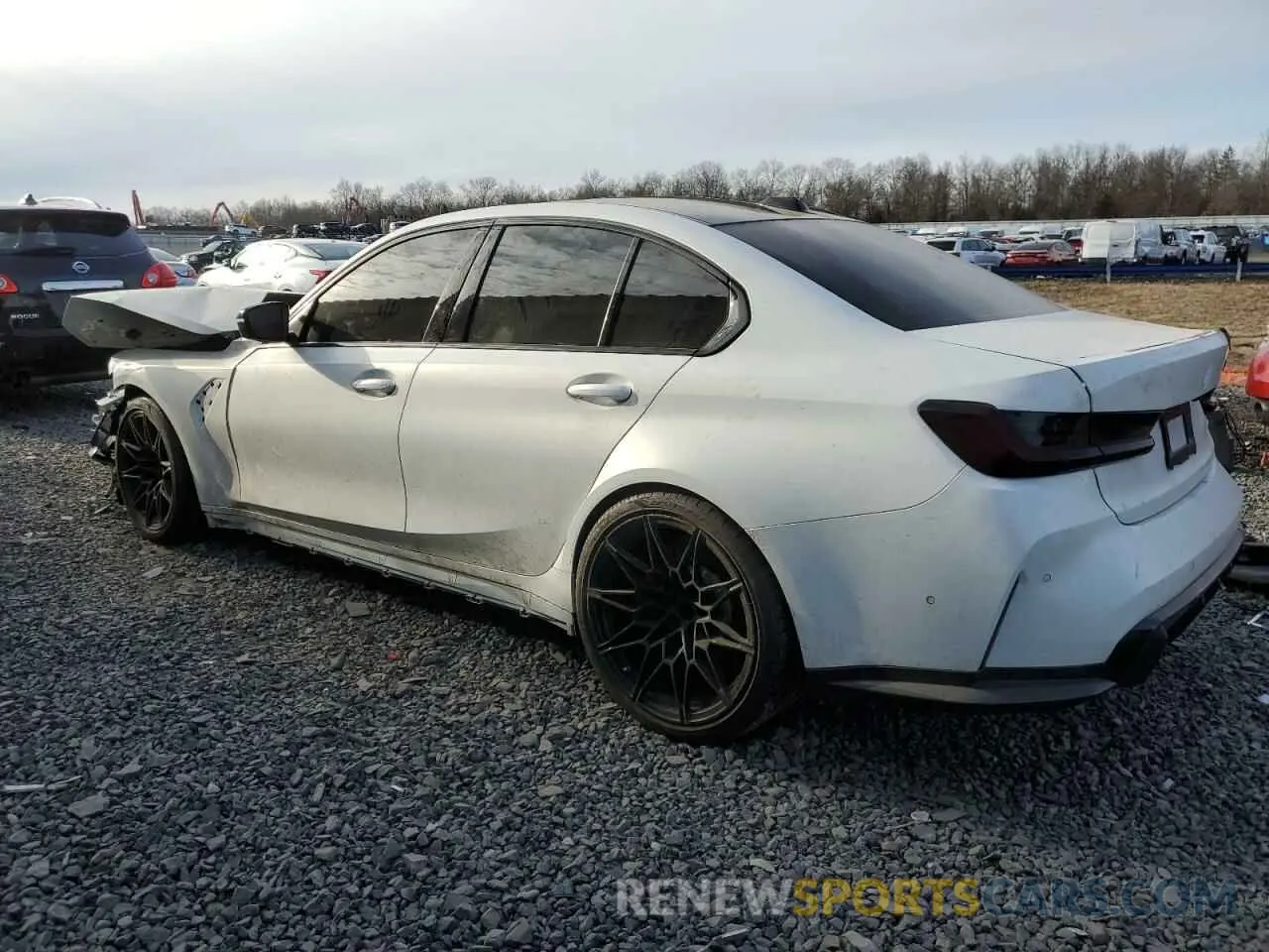 2 Photograph of a damaged car WBS43AY05RFT23854 BMW M3 2024