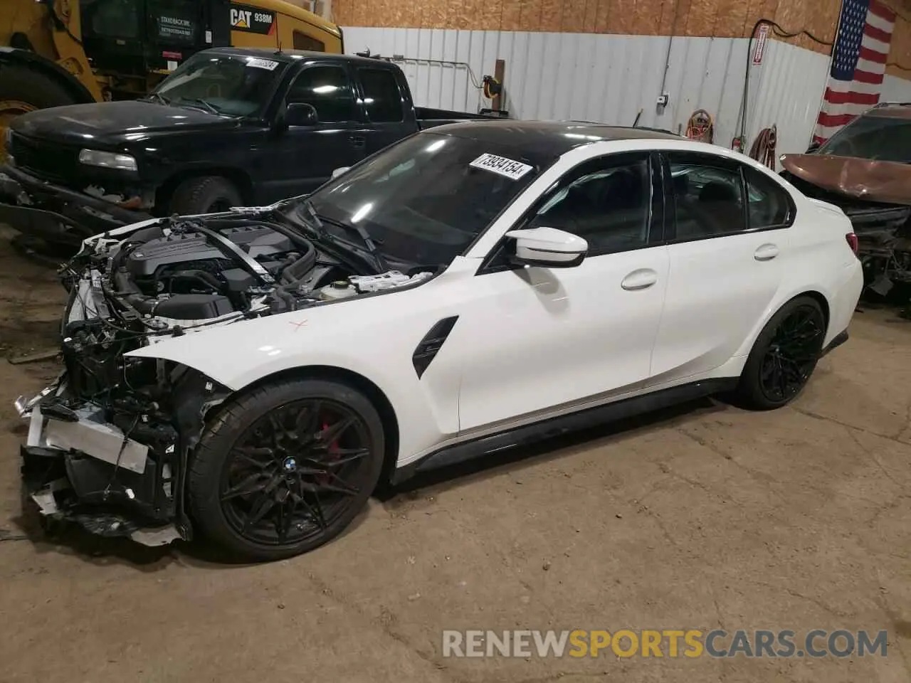 1 Photograph of a damaged car WBS43AY06RFR56699 BMW M3 2024