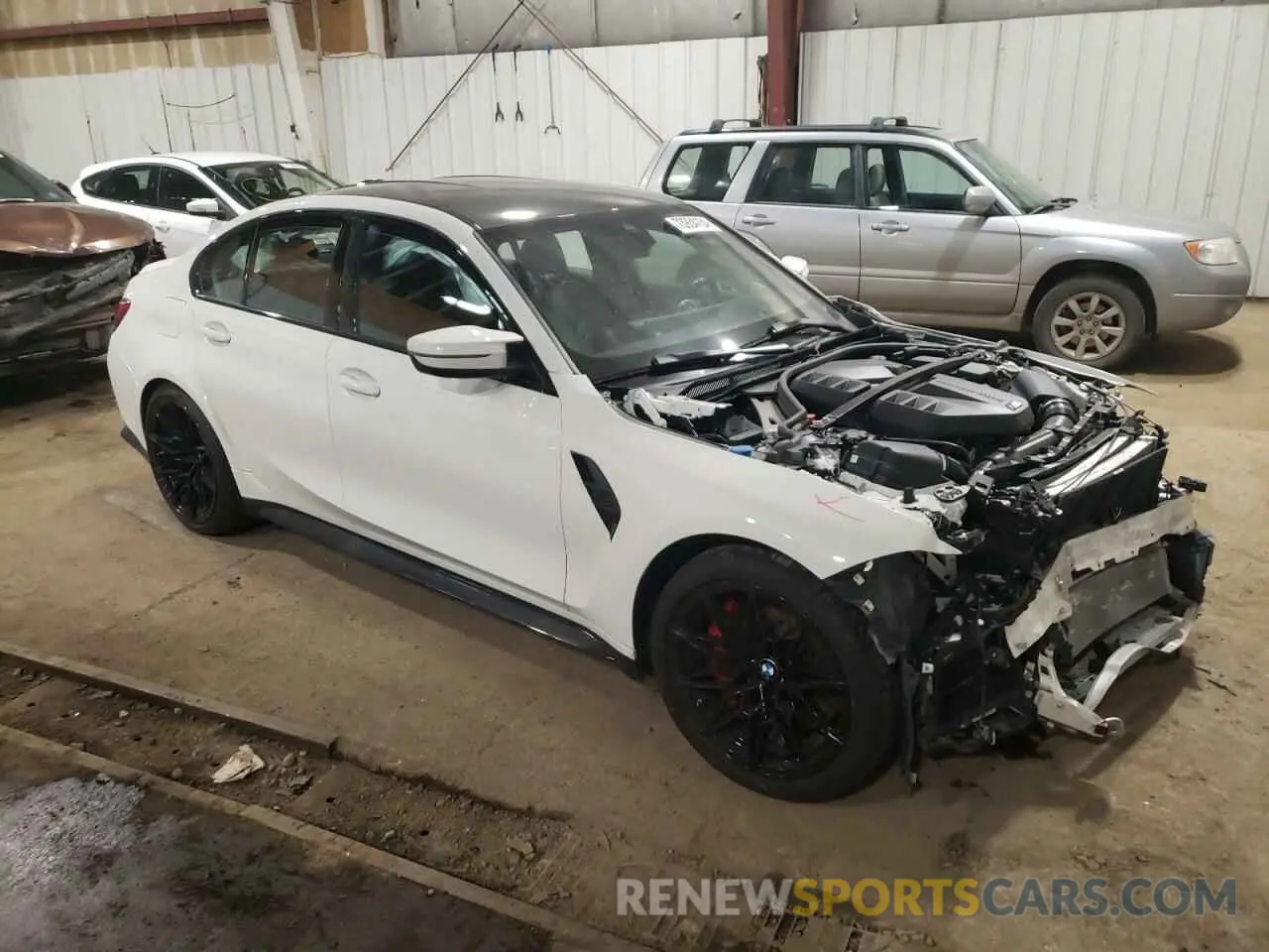 4 Photograph of a damaged car WBS43AY06RFR56699 BMW M3 2024