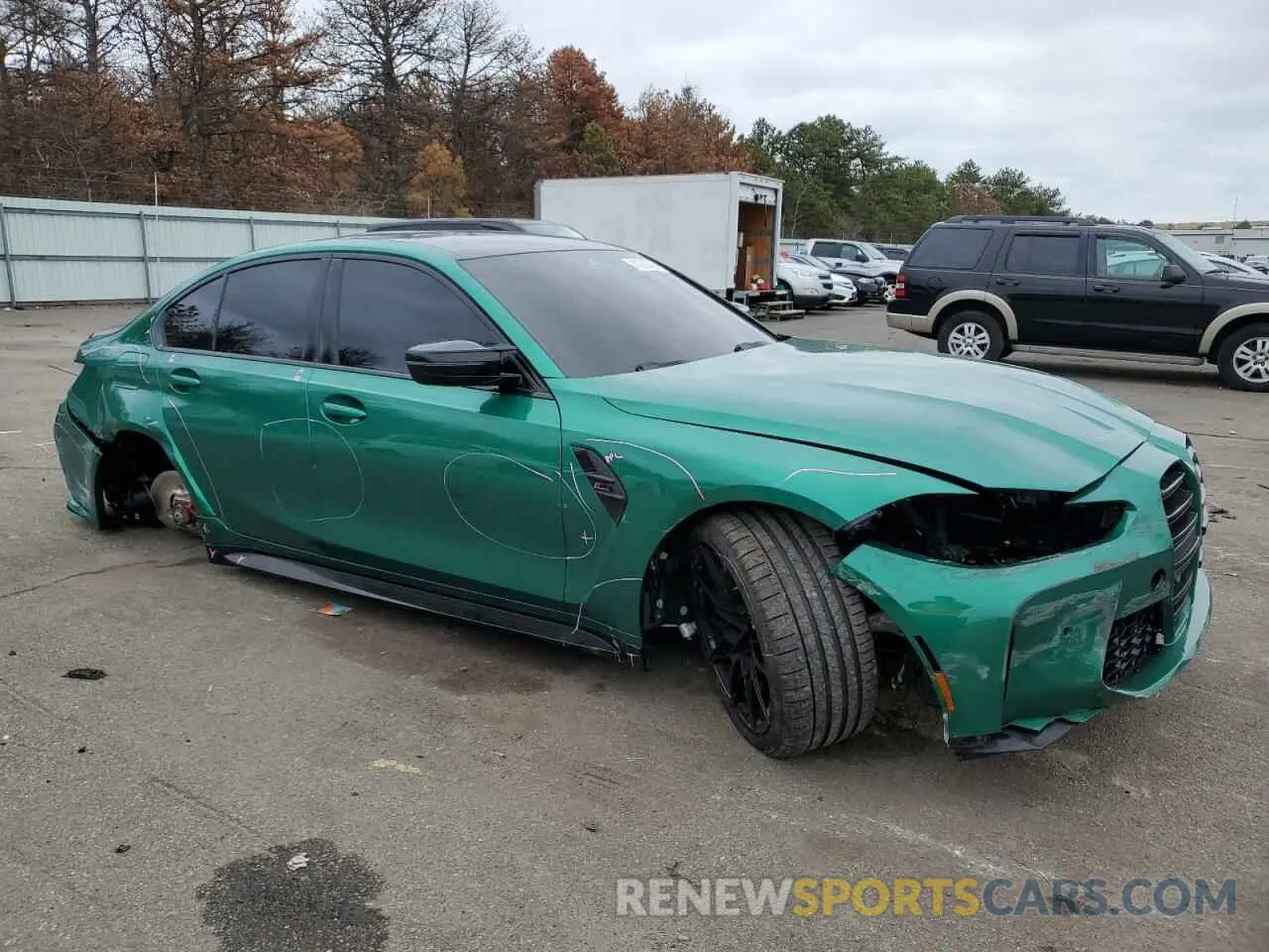 4 Photograph of a damaged car WBS43AY06RFS11791 BMW M3 2024