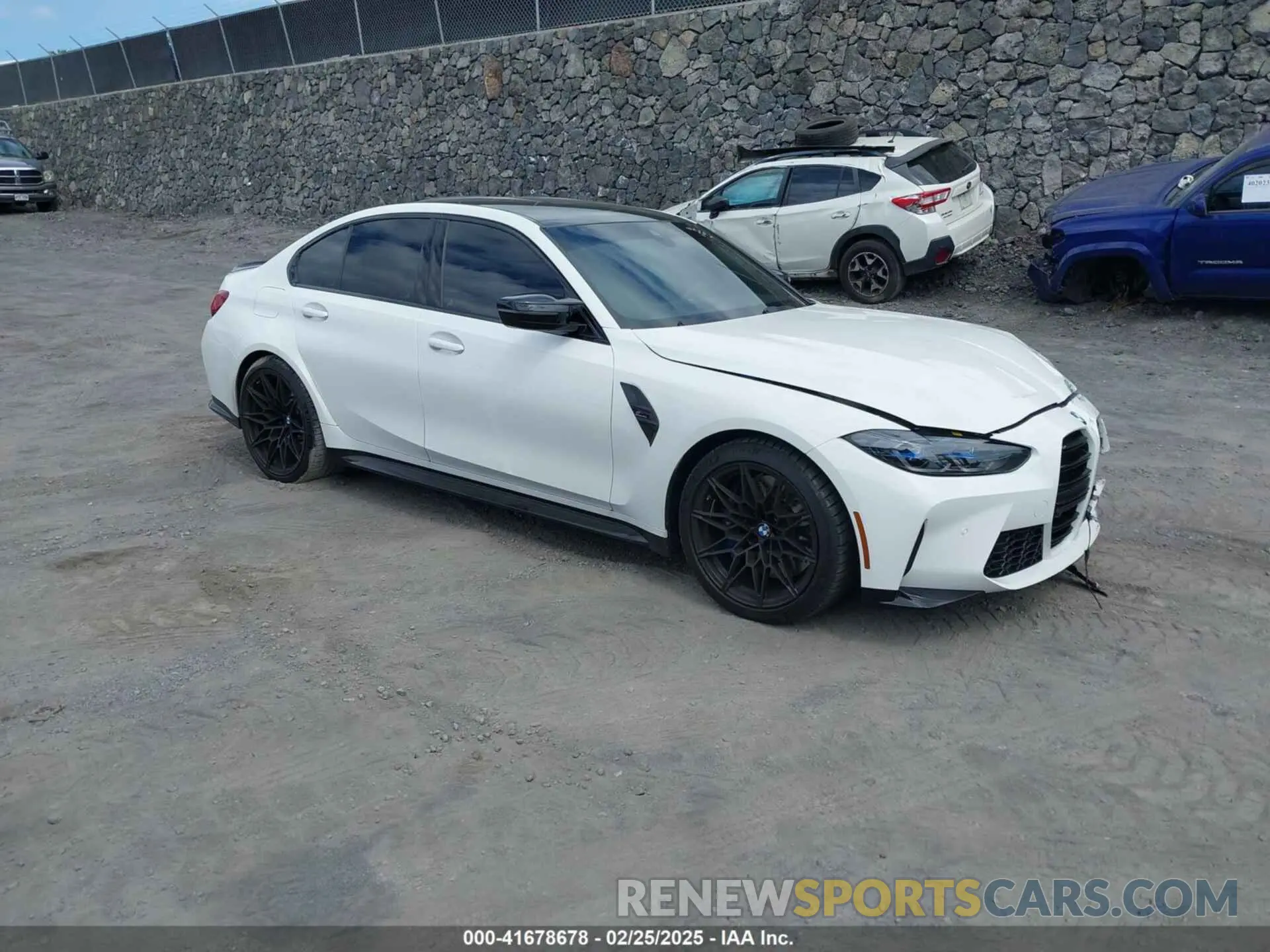 1 Photograph of a damaged car WBS43AY07RFS42807 BMW M3 2024