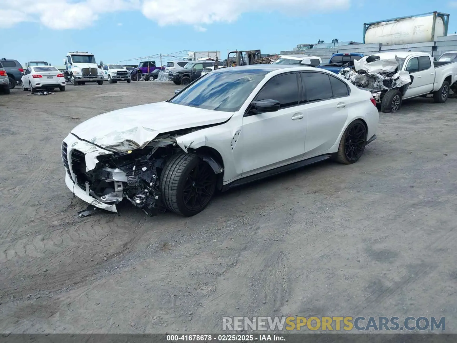 2 Photograph of a damaged car WBS43AY07RFS42807 BMW M3 2024