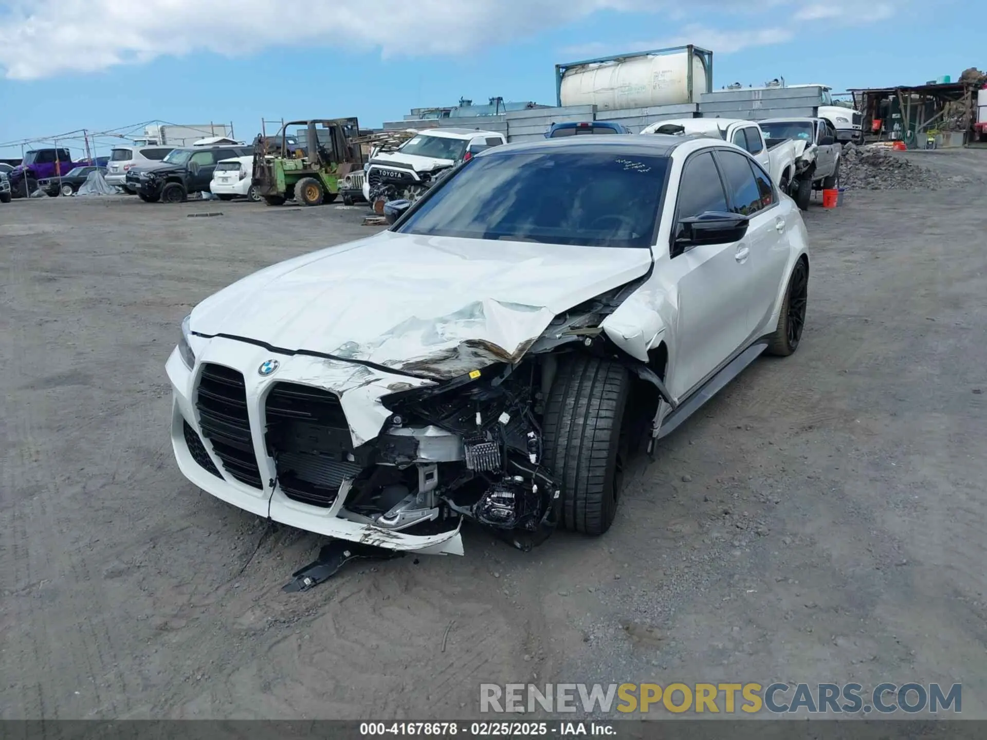 6 Photograph of a damaged car WBS43AY07RFS42807 BMW M3 2024