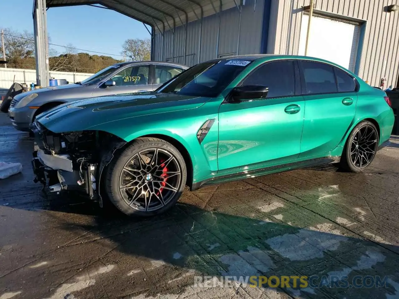 1 Photograph of a damaged car WBS43AY07RFS65133 BMW M3 2024