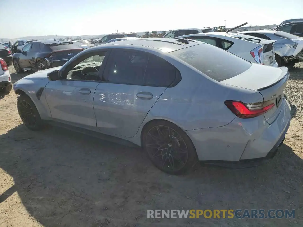 2 Photograph of a damaged car WBS43AY08RFT28739 BMW M3 2024
