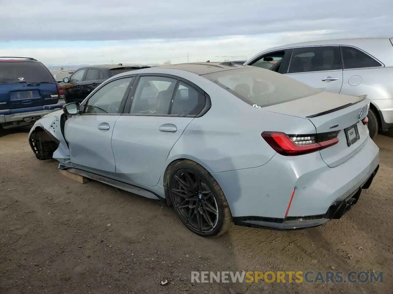 2 Photograph of a damaged car WBS43AY0XRFS28688 BMW M3 2024