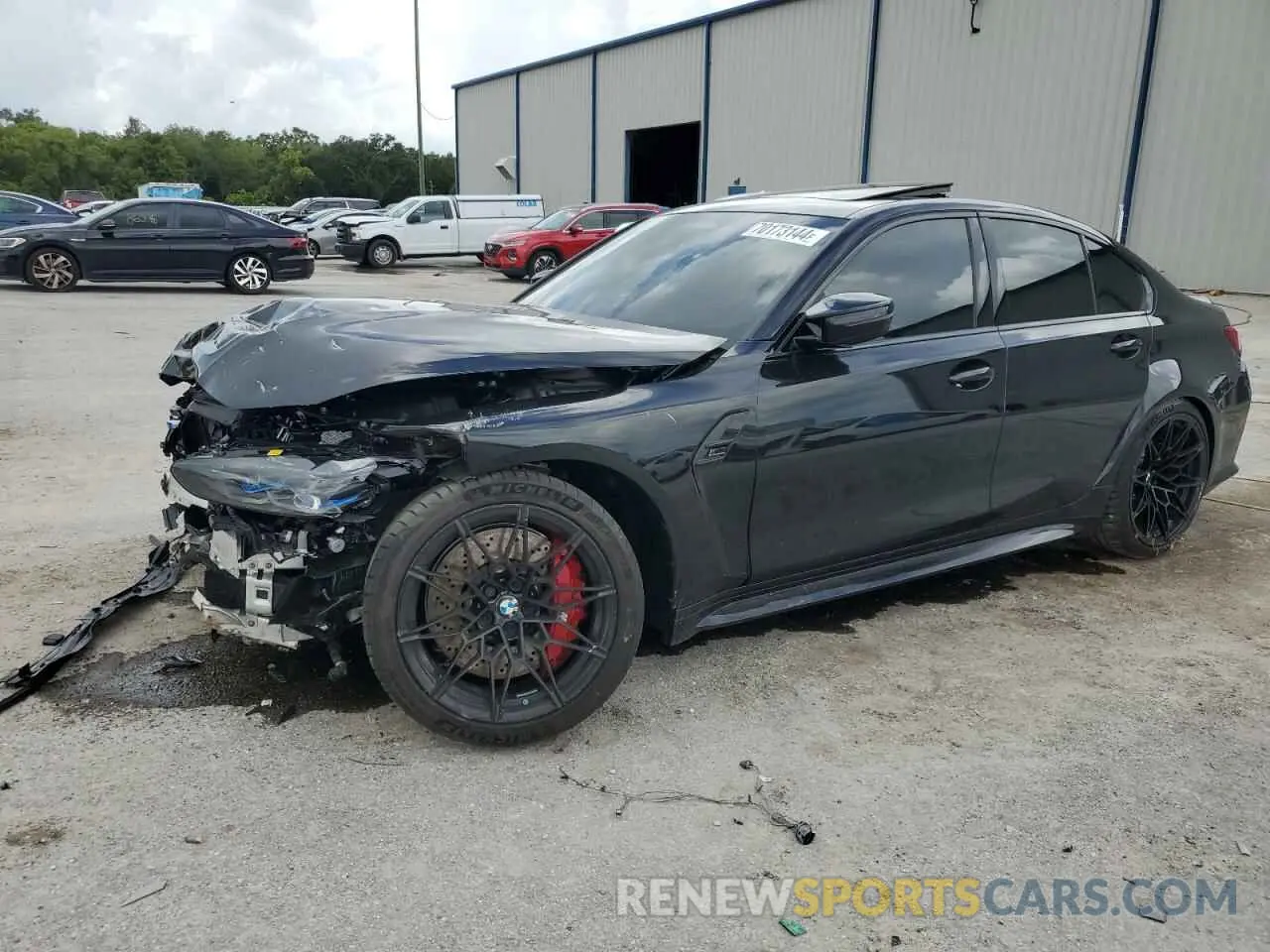 1 Photograph of a damaged car WBS43AY0XRFT26300 BMW M3 2024