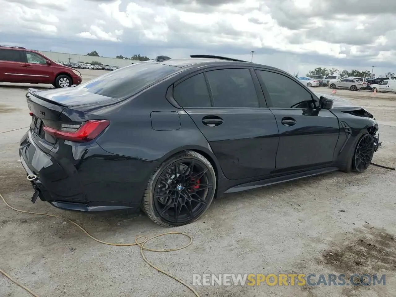 3 Photograph of a damaged car WBS43AY0XRFT26300 BMW M3 2024