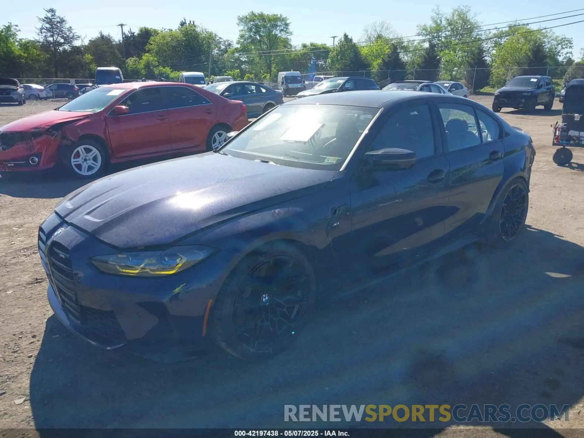2 Photograph of a damaged car WBS53AY01RFR93583 BMW M3 2024