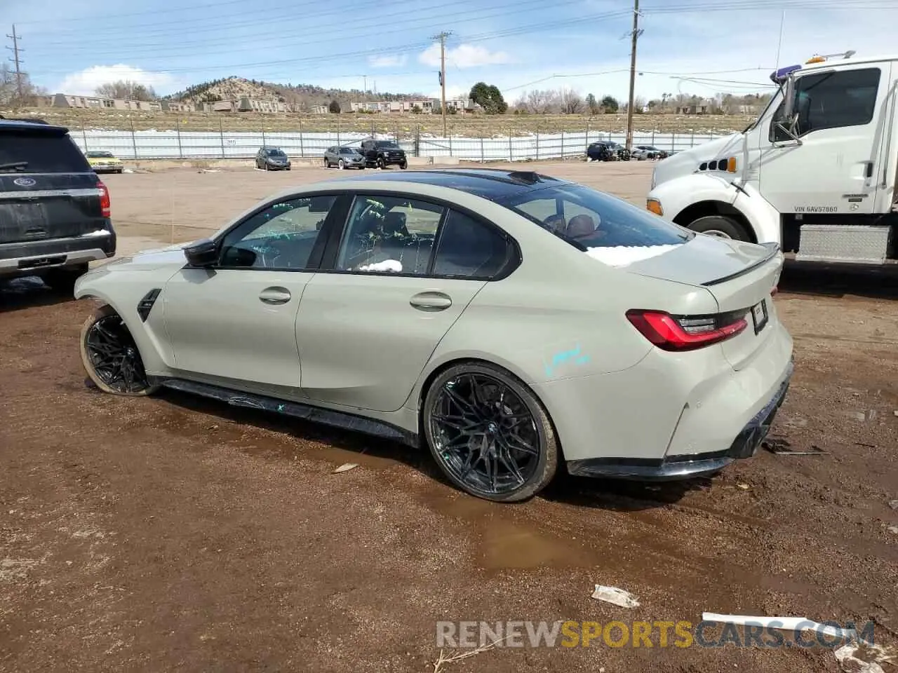 2 Photograph of a damaged car WBS53AY02RFS44632 BMW M3 2024