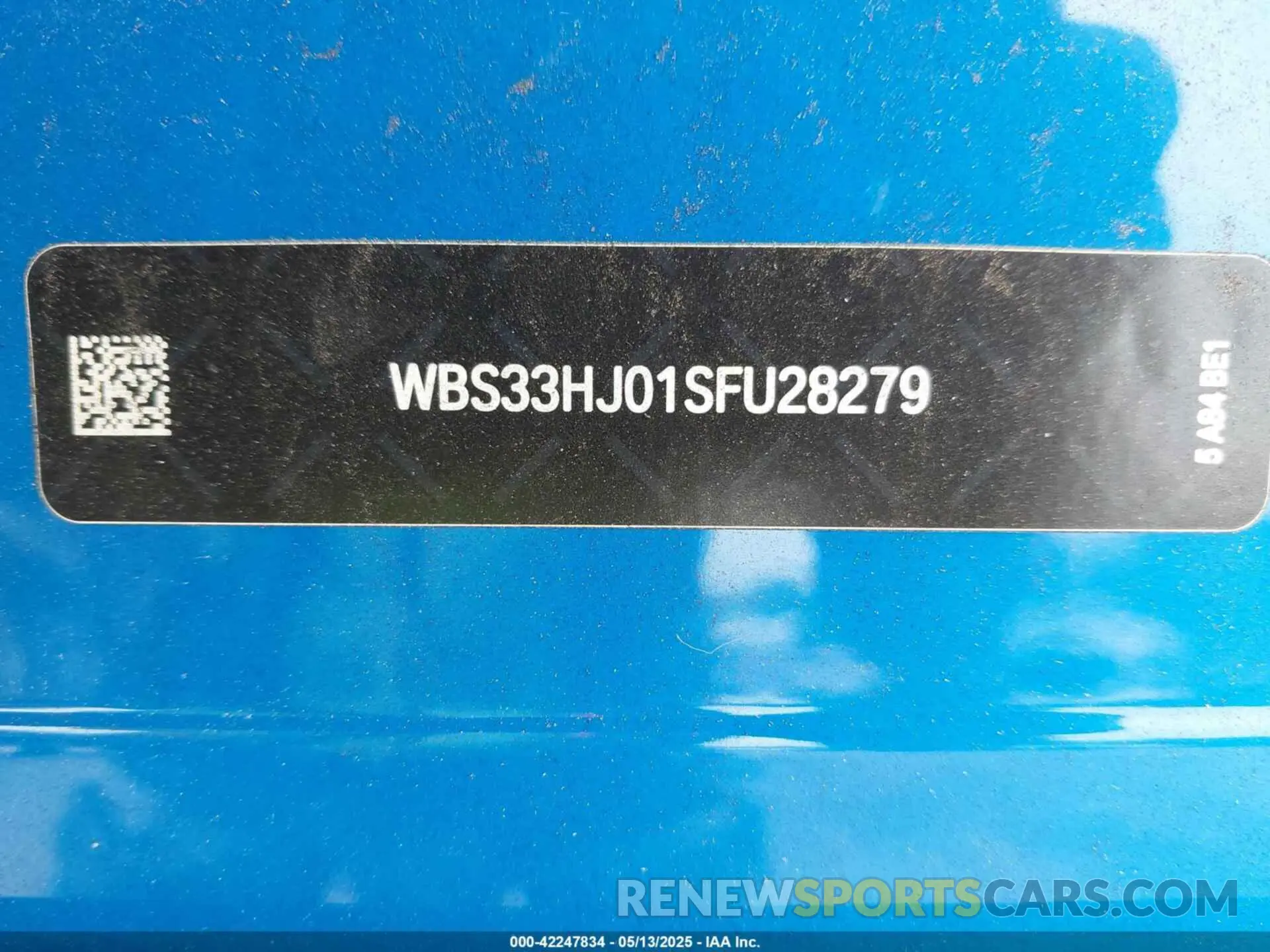 19 Photograph of a damaged car WBS33HJ01SFU28279 BMW M3 2025