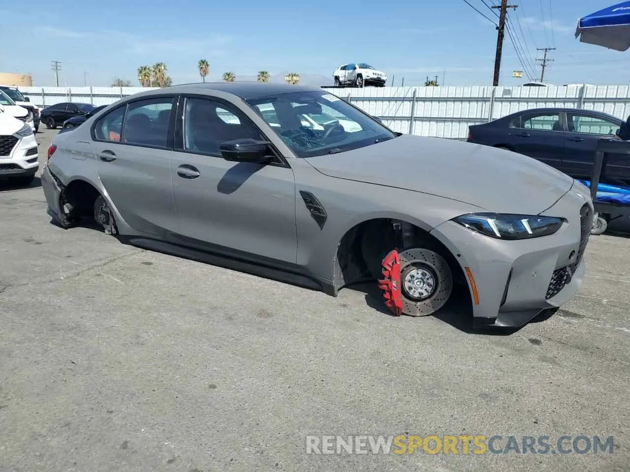 4 Photograph of a damaged car WBS33HJ02SFT91341 BMW M3 2025
