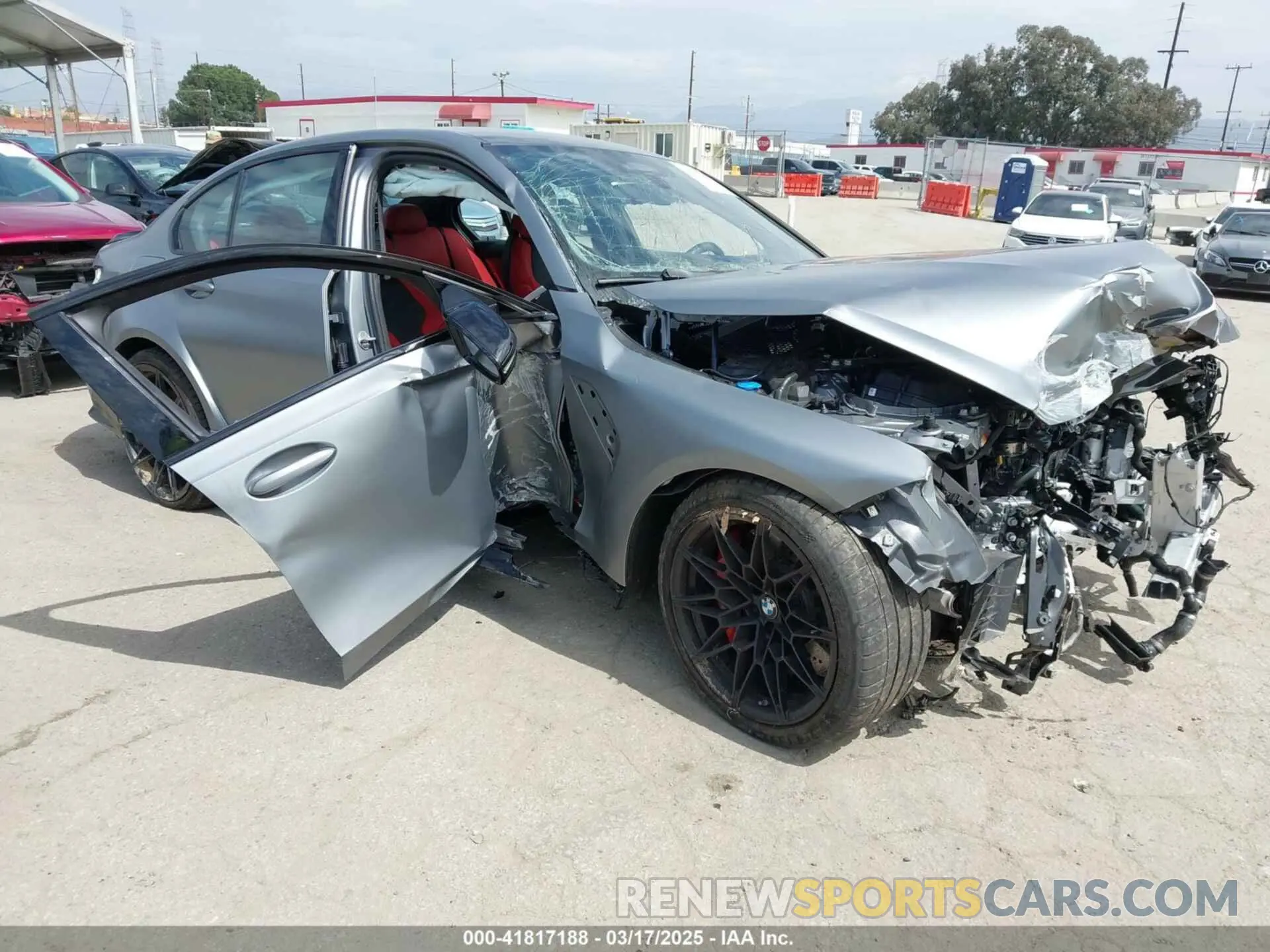 1 Photograph of a damaged car WBS33HJ03SFU19969 BMW M3 2025