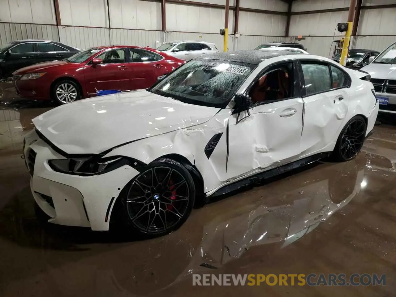 1 Photograph of a damaged car WBS33HJ03SFU35458 BMW M3 2025
