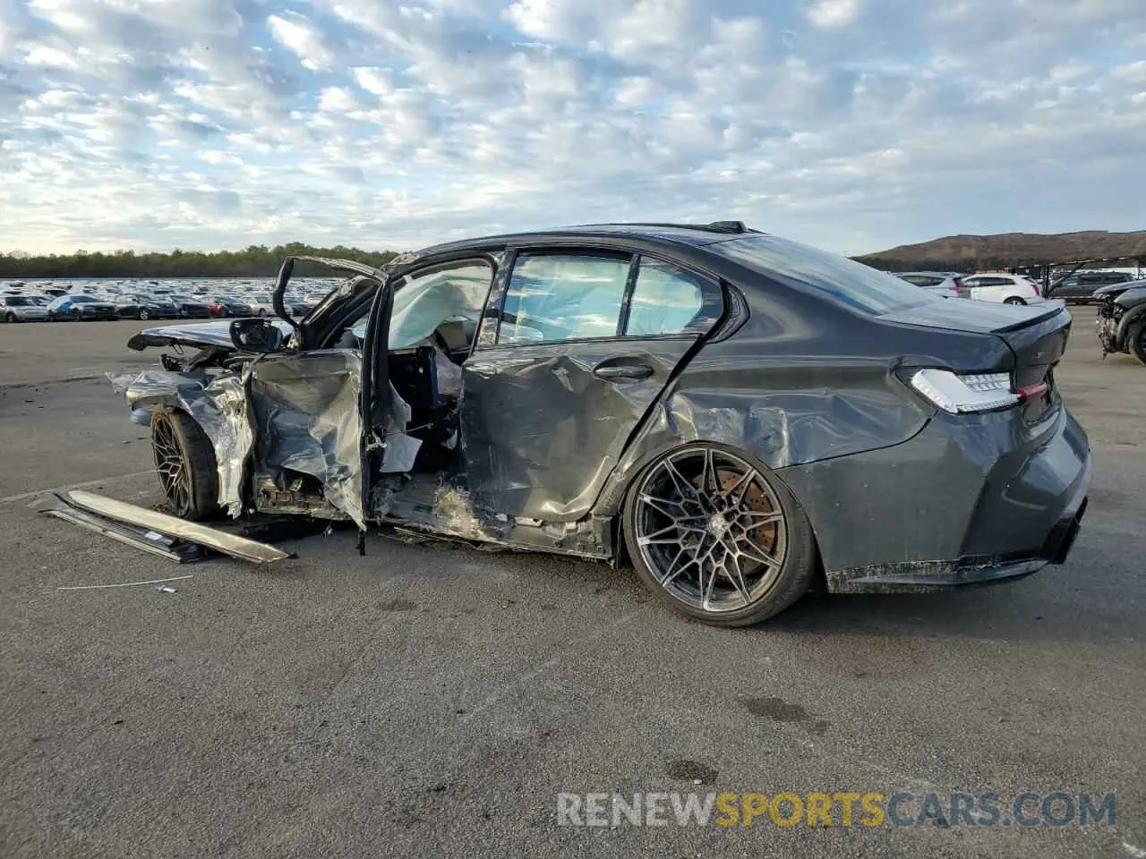 2 Photograph of a damaged car WBS33HJ05SFT92645 BMW M3 2025