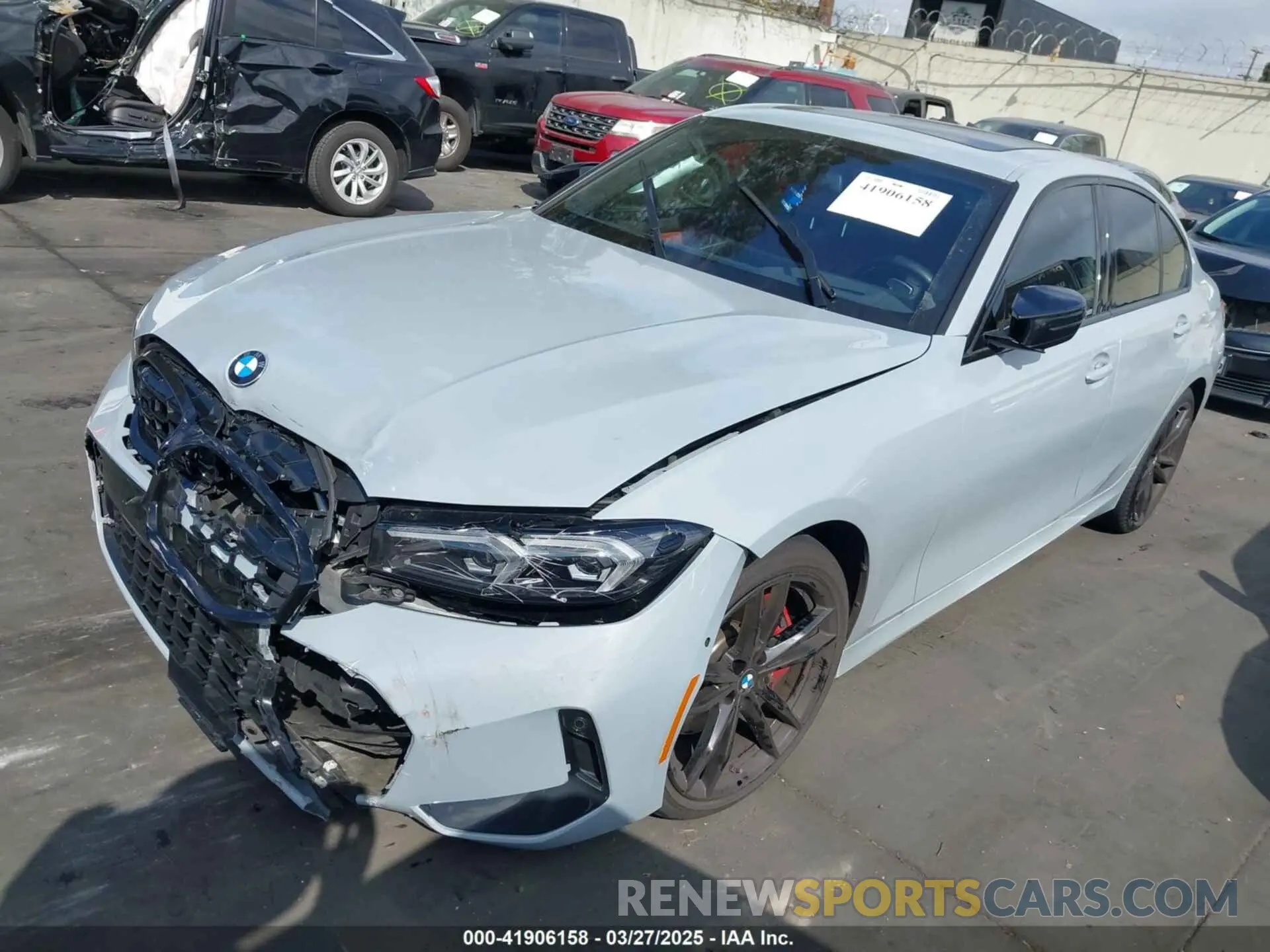 2 Photograph of a damaged car 3MW49FF05R8E04705 BMW M340I 2024