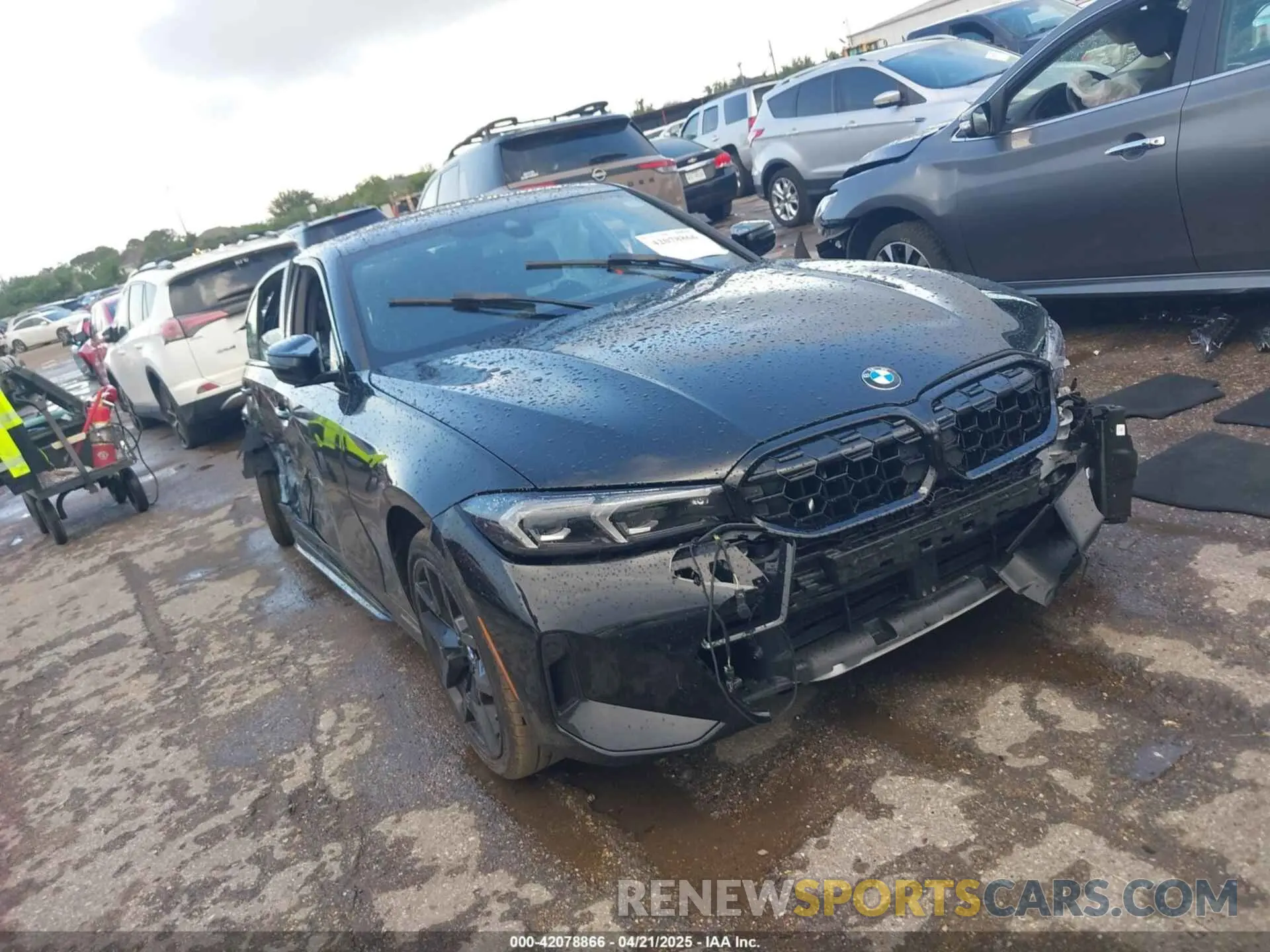 1 Photograph of a damaged car 3MW69FT01S8F34547 BMW M340I 2025