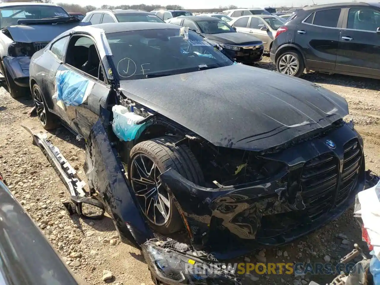 1 Photograph of a damaged car WBS33AZ09MCG68537 BMW M4 2021