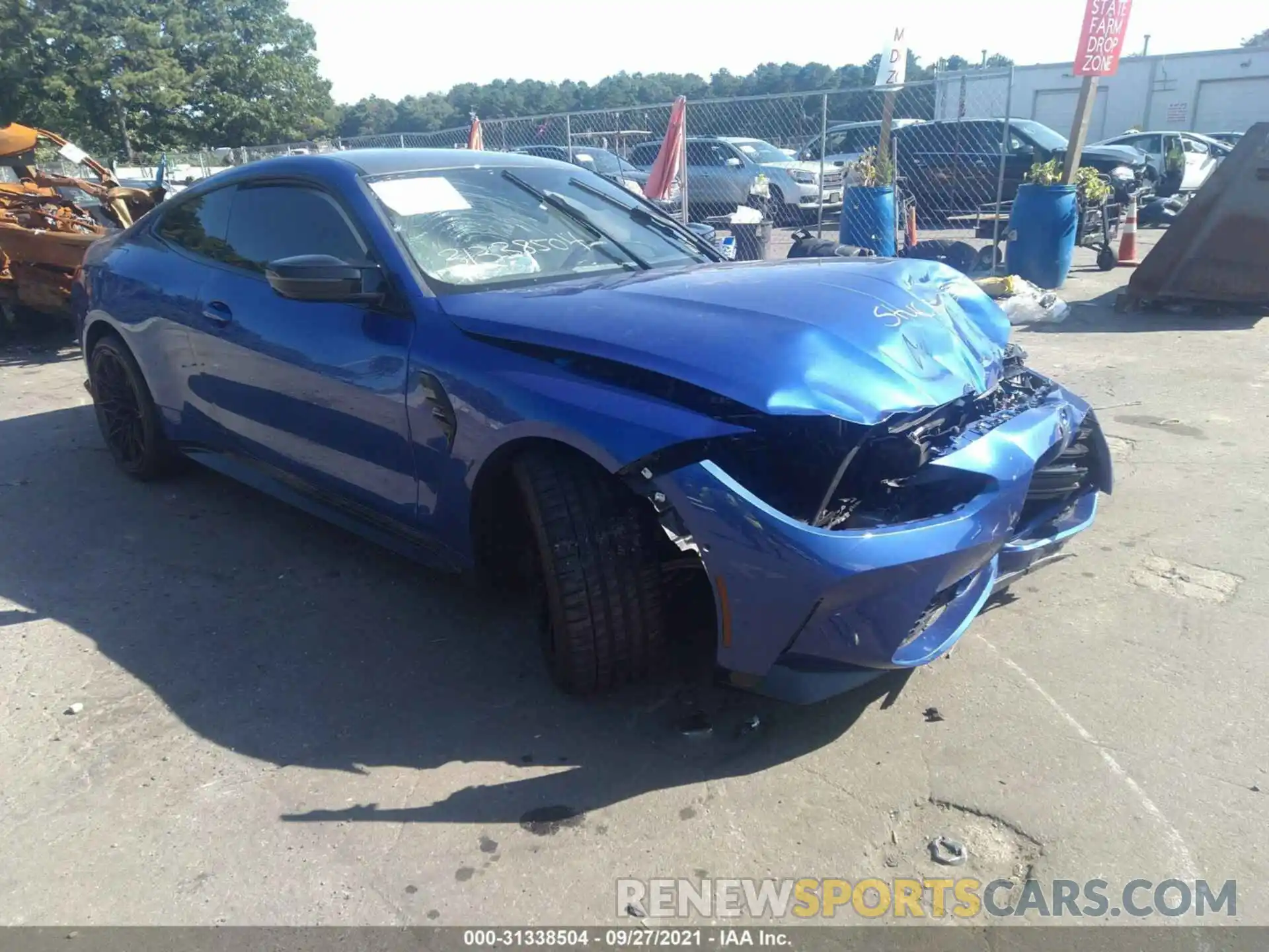 1 Photograph of a damaged car WBS33AZ0XMCG38432 BMW M4 2021