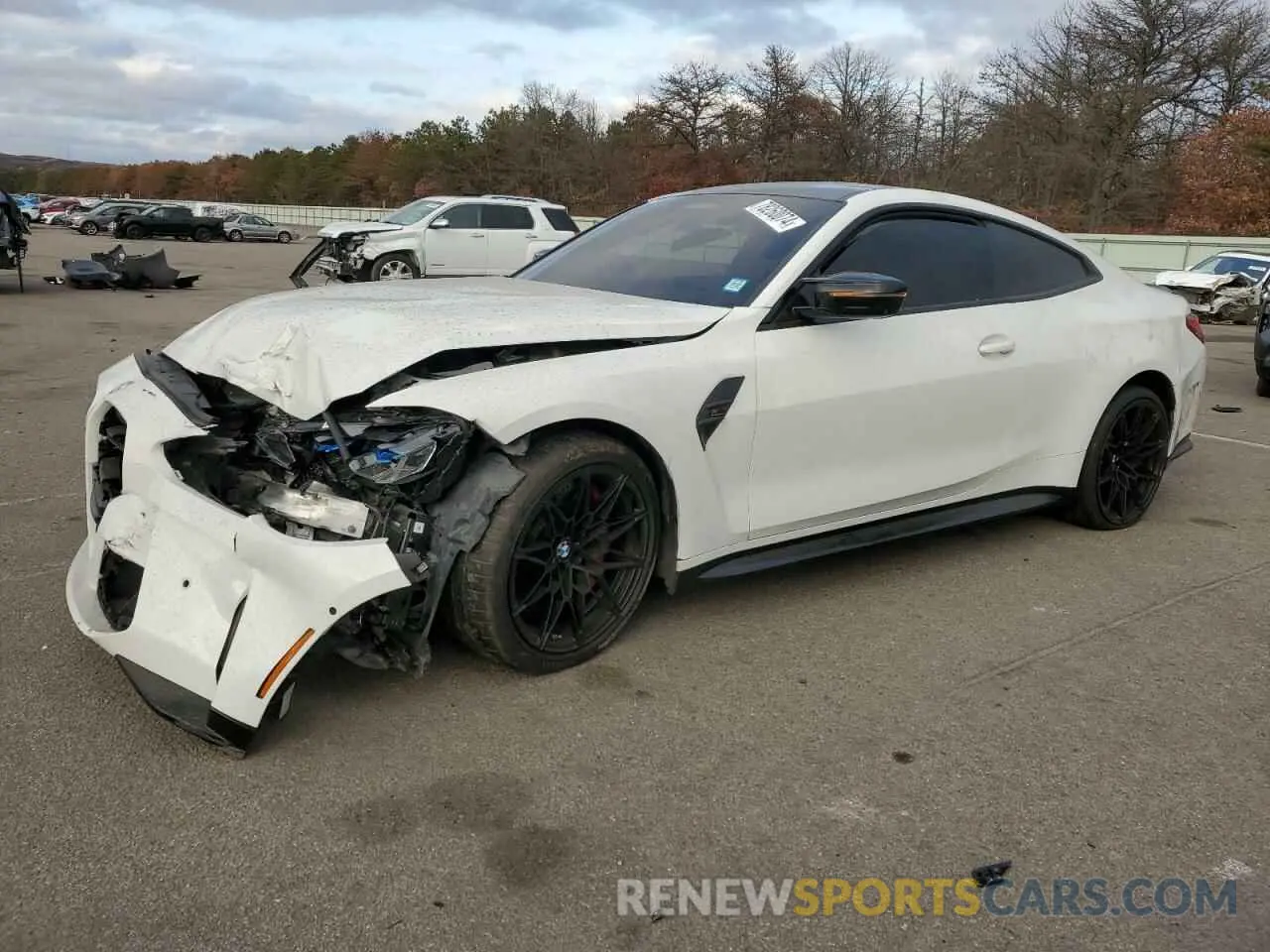 1 Photograph of a damaged car WBS33AZ0XMCG66070 BMW M4 2021