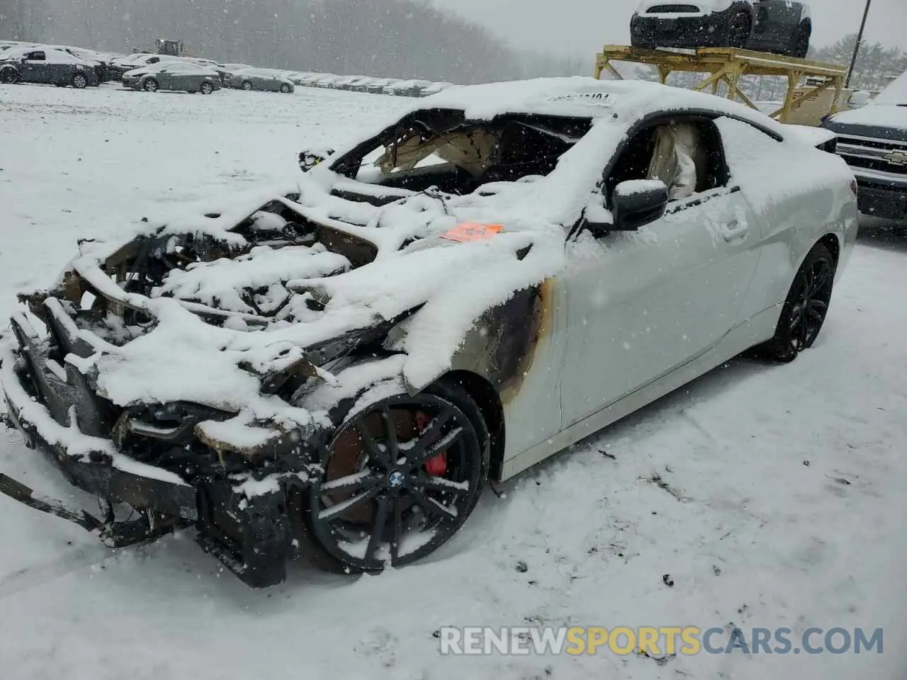 1 Photograph of a damaged car WBA13AR08NCJ20863 BMW M4 2022