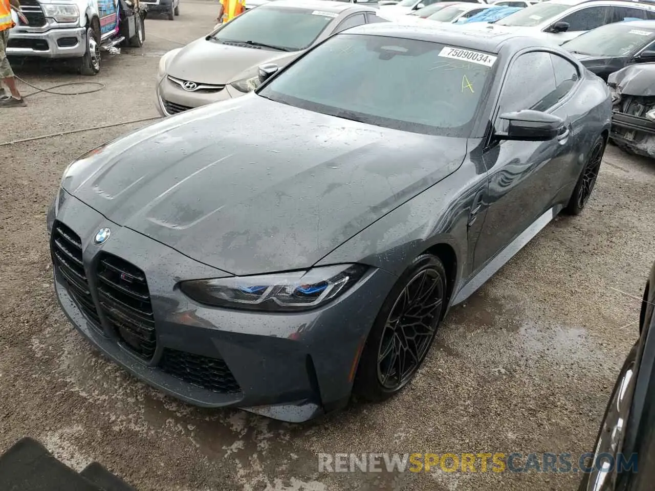 1 Photograph of a damaged car WBS43AZ03NCK18031 BMW M4 2022