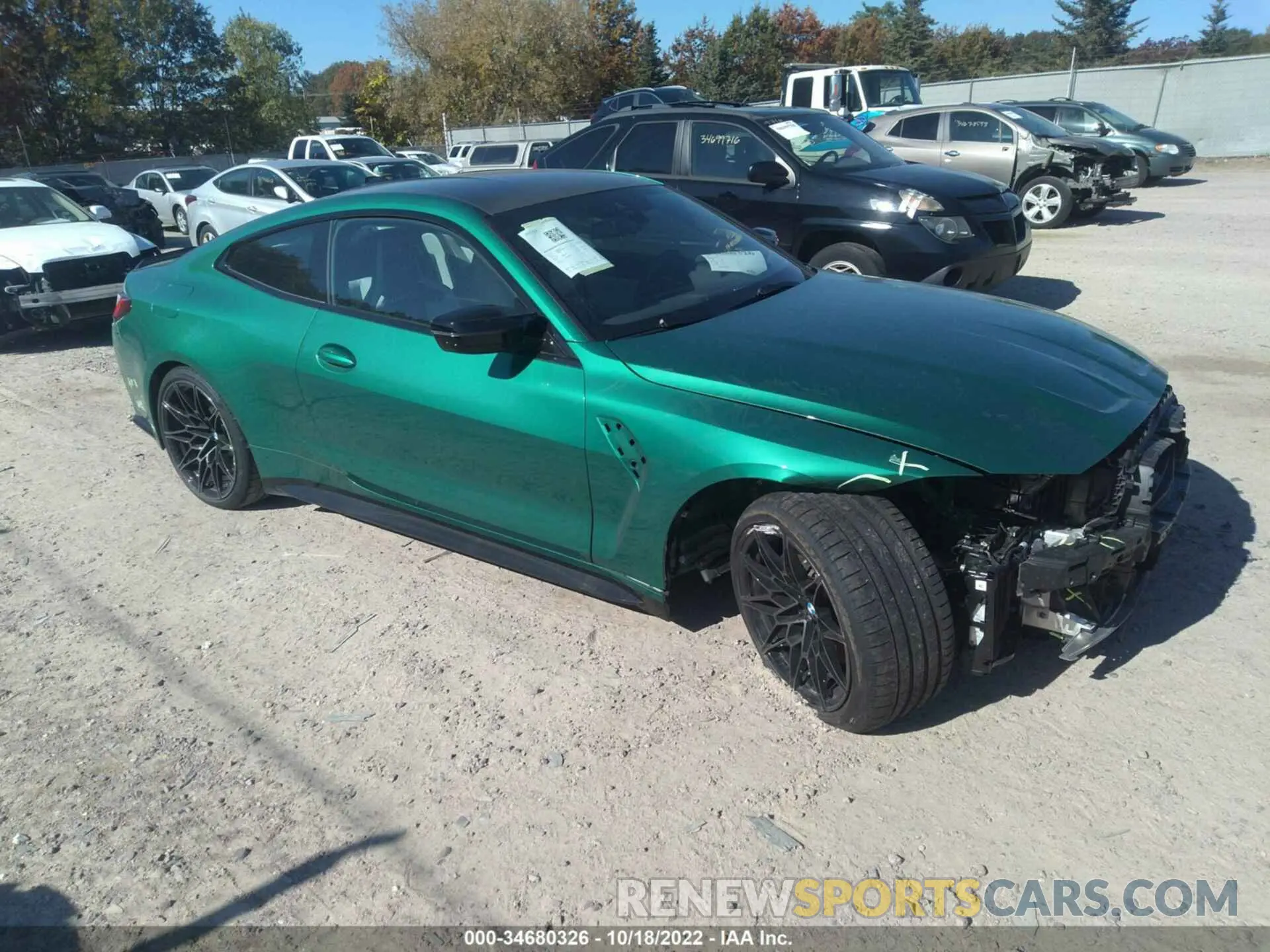 1 Photograph of a damaged car WBS43AZ05NCH81133 BMW M4 2022