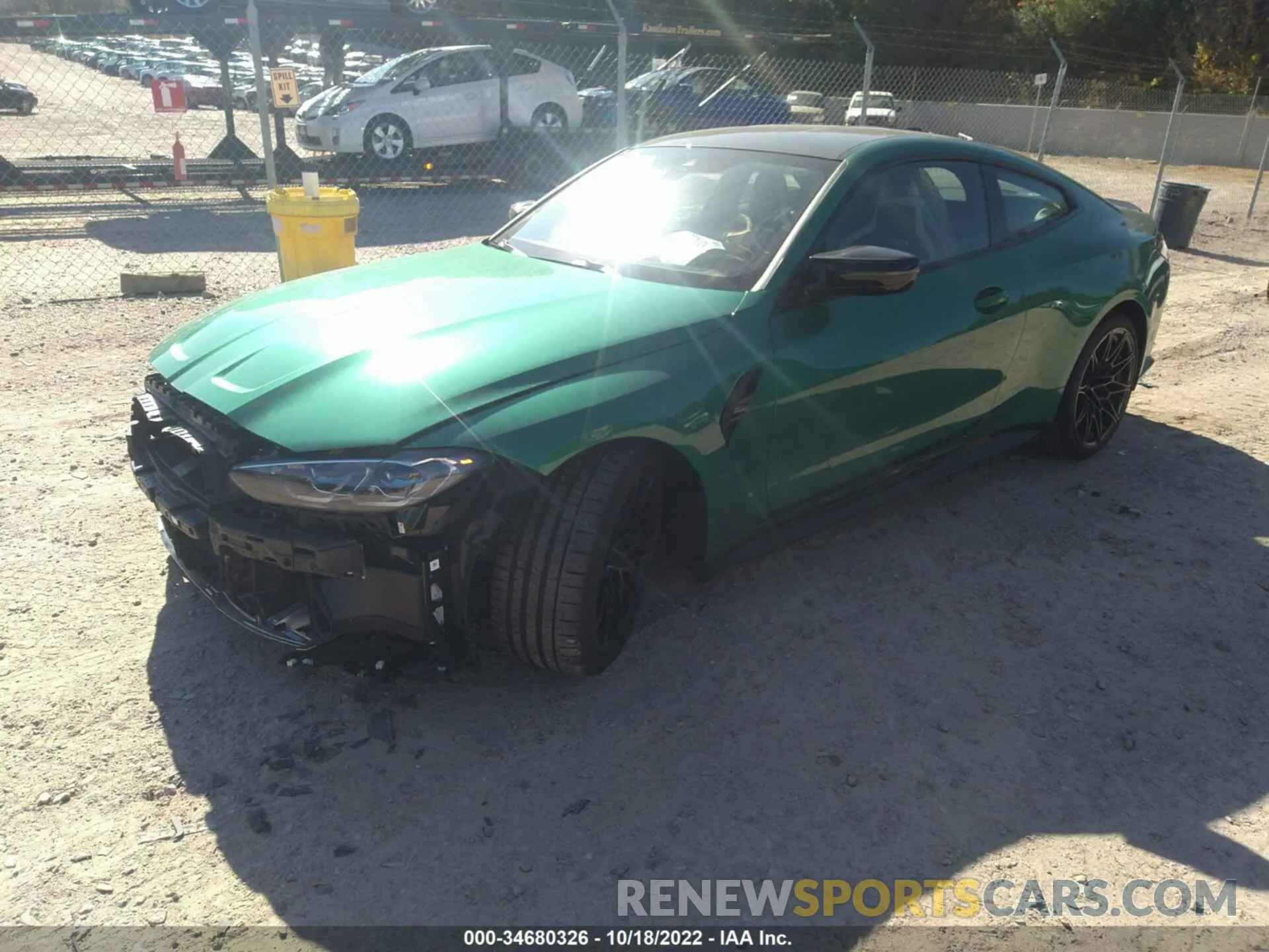 2 Photograph of a damaged car WBS43AZ05NCH81133 BMW M4 2022