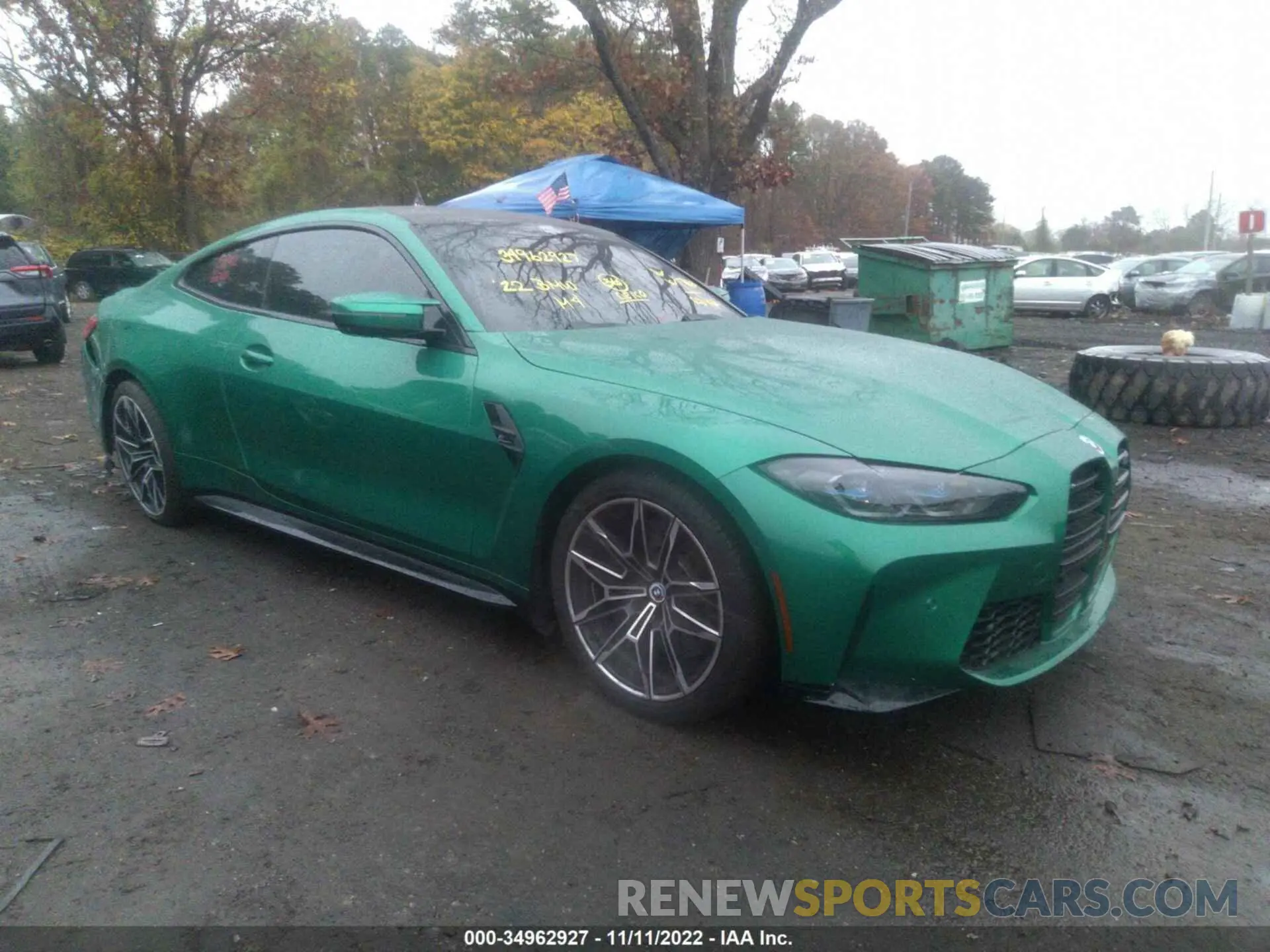 1 Photograph of a damaged car WBS43AZ06NCK16550 BMW M4 2022