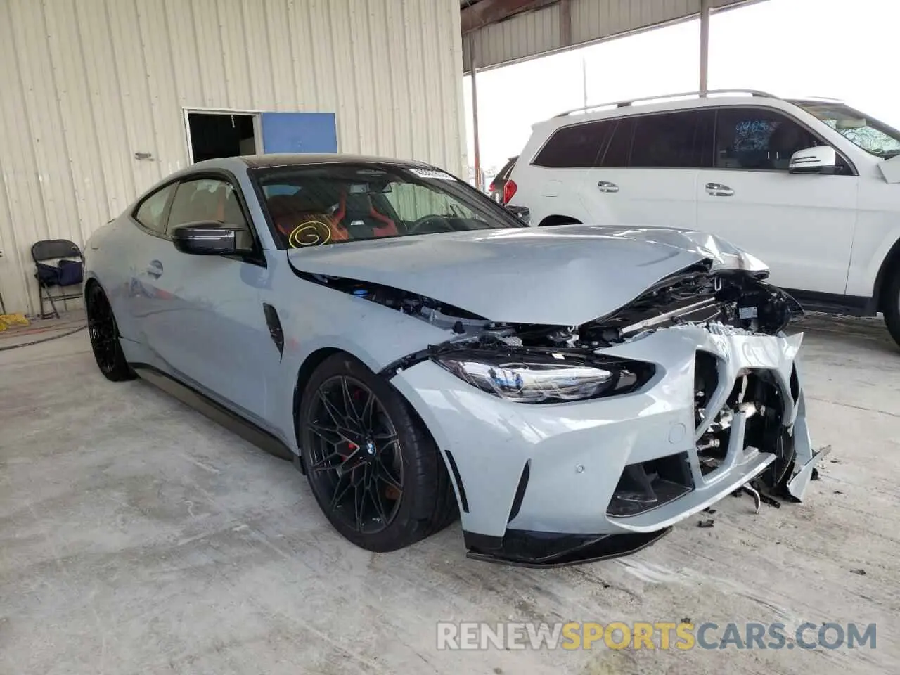 1 Photograph of a damaged car WBS43AZ09NCK17966 BMW M4 2022