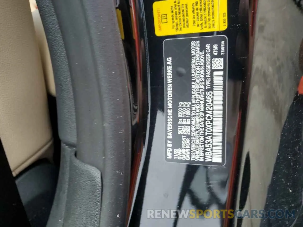 13 Photograph of a damaged car WBA53AT0XPCM20465 BMW M4 2023