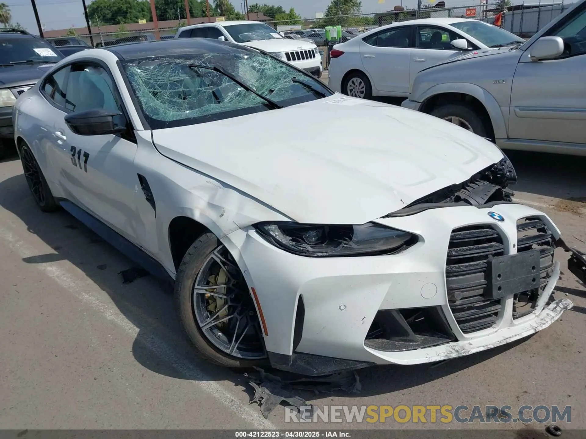 1 Photograph of a damaged car WBS43AZ03PCM82921 BMW M4 2023