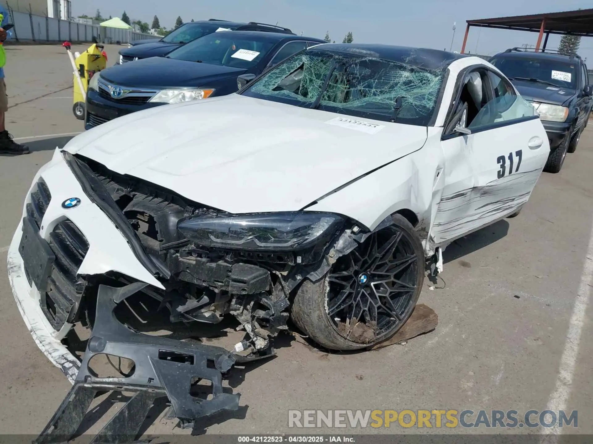2 Photograph of a damaged car WBS43AZ03PCM82921 BMW M4 2023