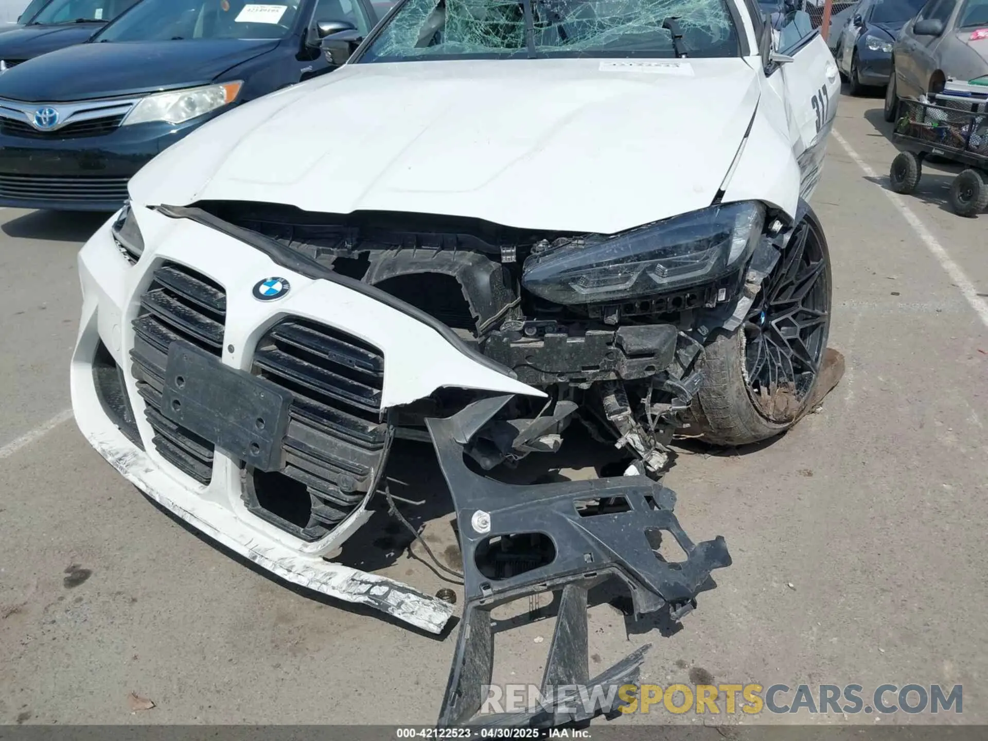 6 Photograph of a damaged car WBS43AZ03PCM82921 BMW M4 2023
