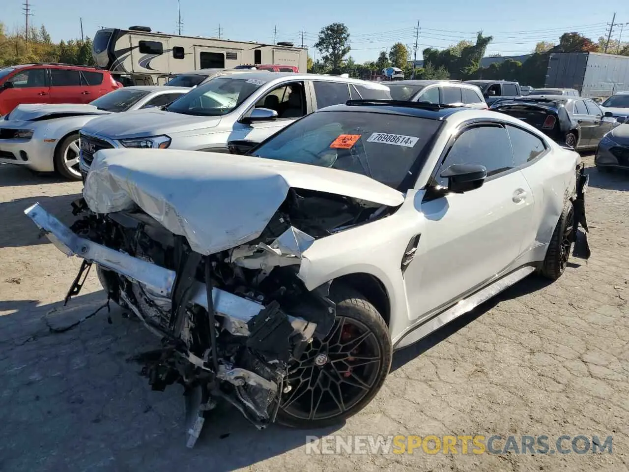 1 Photograph of a damaged car WBS43AZ07PCM54670 BMW M4 2023