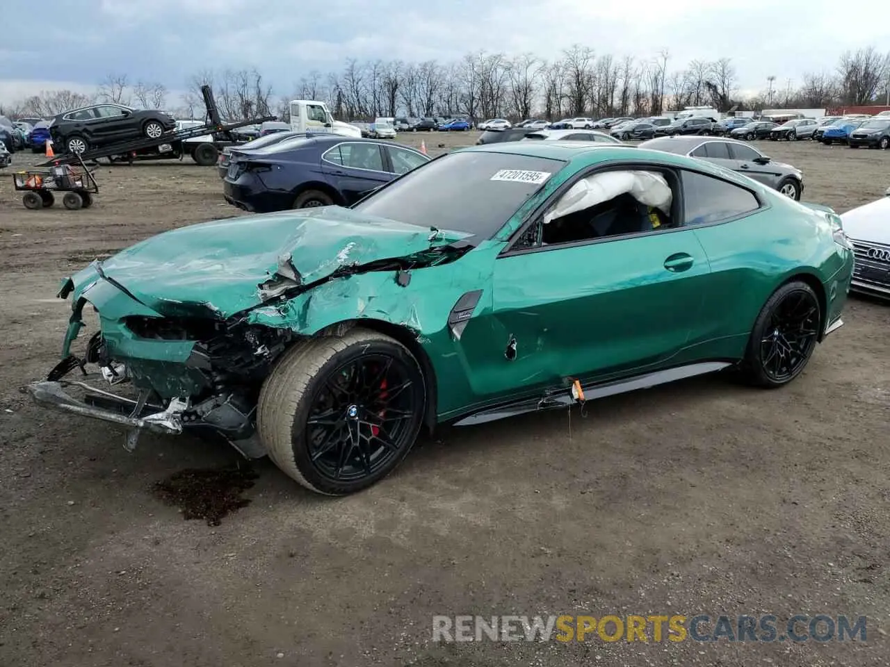 1 Photograph of a damaged car WBS33AZ08RCR36014 BMW M4 2024