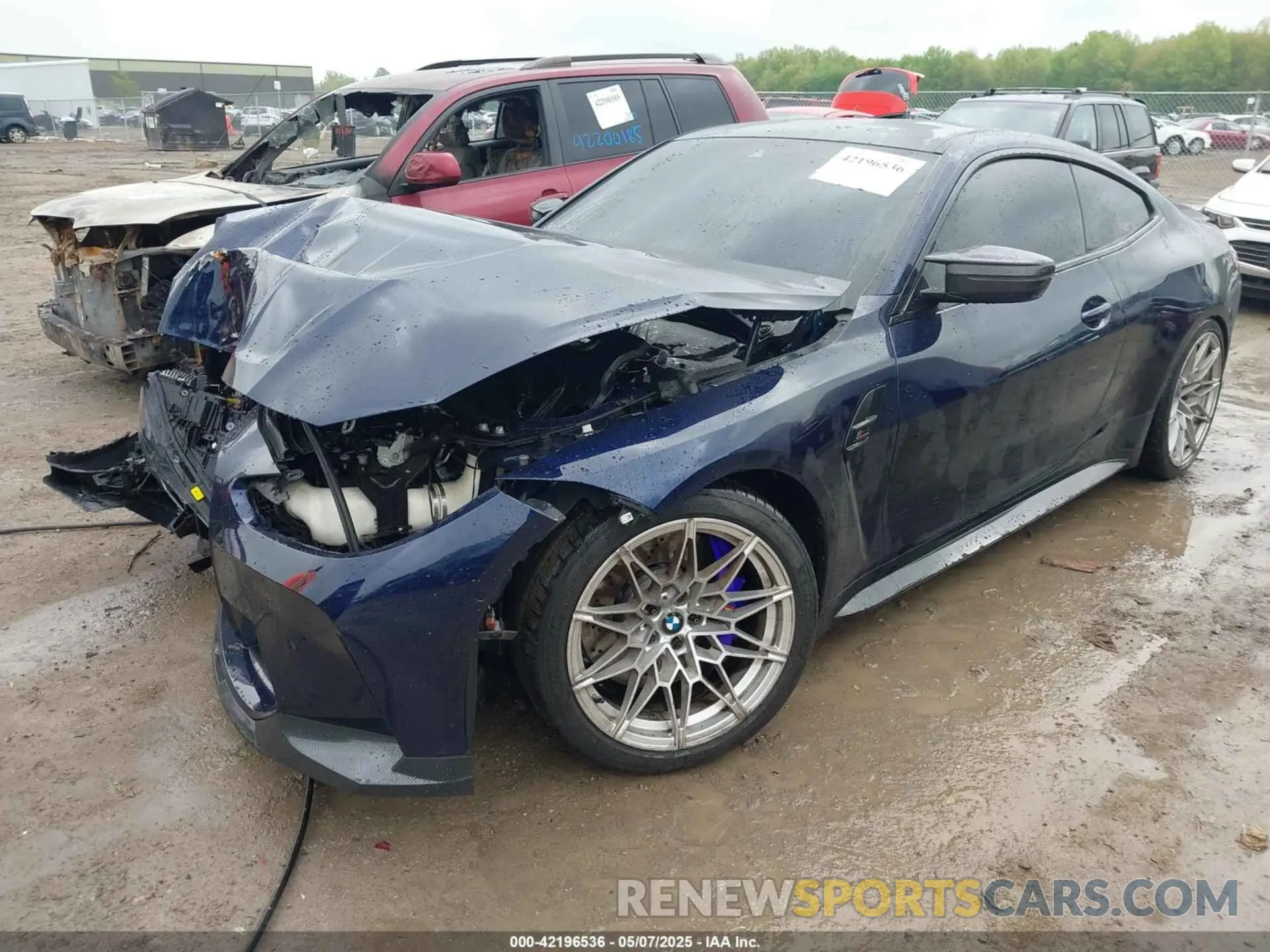 2 Photograph of a damaged car WBS43AZ07RCR10248 BMW M4 2024