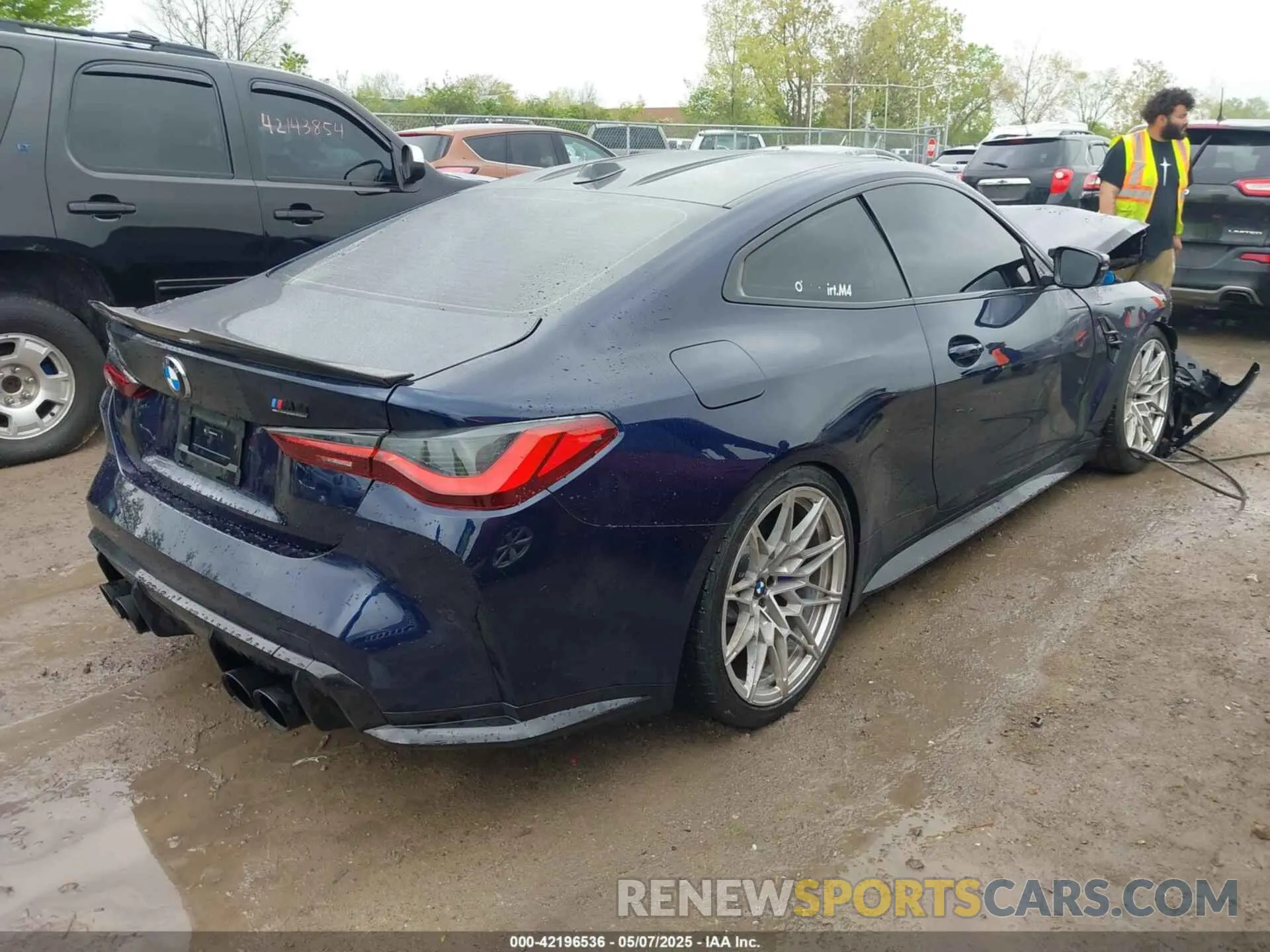4 Photograph of a damaged car WBS43AZ07RCR10248 BMW M4 2024