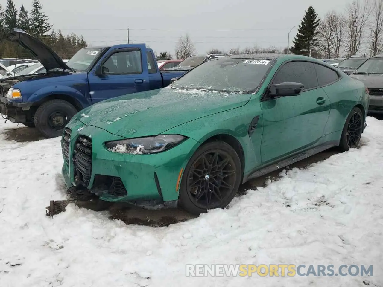 1 Photograph of a damaged car WBS43AZ0XRCN51588 BMW M4 2024