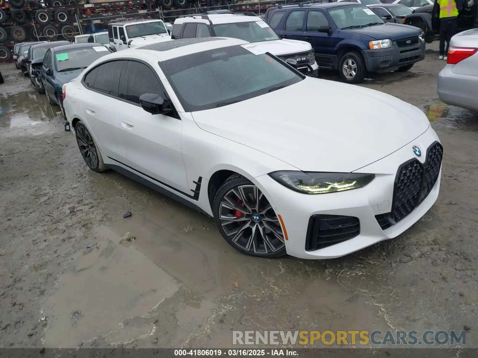 1 Photograph of a damaged car WBA13AW09NFM30121 BMW M440I GRAN COUPE 2022