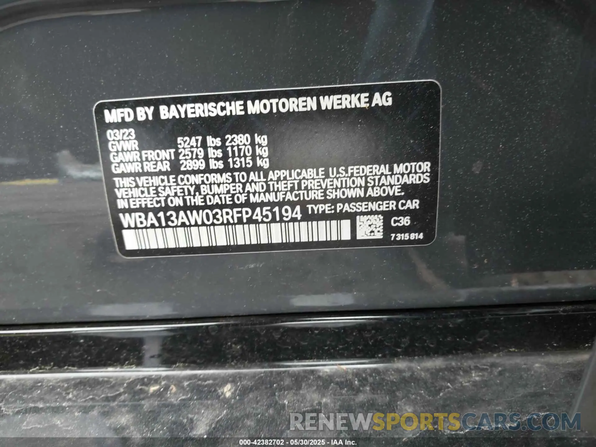 9 Photograph of a damaged car WBA13AW03RFP45194 BMW M440I GRAN COUPE 2024
