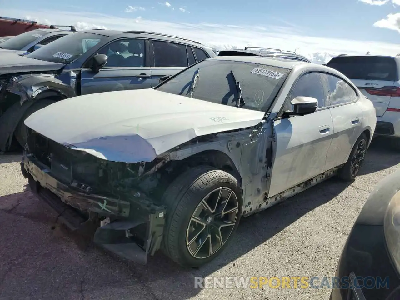 1 Photograph of a damaged car WBA13AW02NFM05111 BMW M440XI GRA 2022